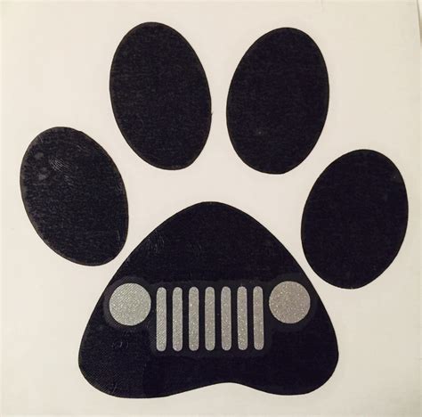 Rev up your Jeep with custom Paw Print Decals